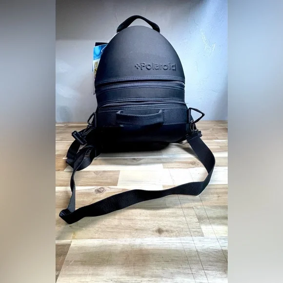 Polaroid Video Camera Bag Backpack Black New With Tags Water Resistant - Picture 13 of 16